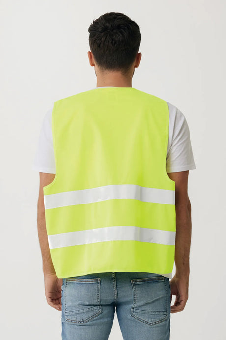 Grs pārstrādāta PET augstas redzamības drošības veste
