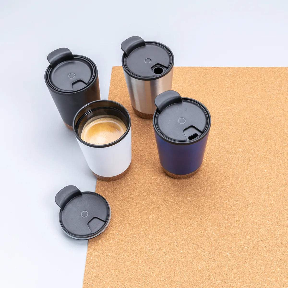 Grs Rpp Stainless Steel Cork Coffee Tumbler