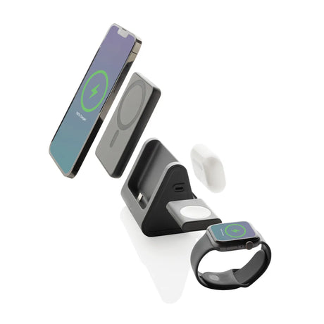 Powerbase Rcs pārstrādāta plastmasa 3-in-1 lādētājs ar Powerbank