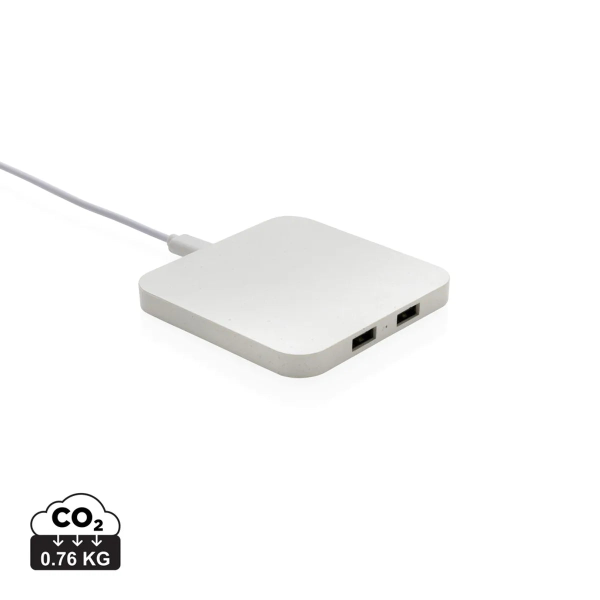 Rcs Recycled Plastic 10W Wireless Charger With Usb Ports