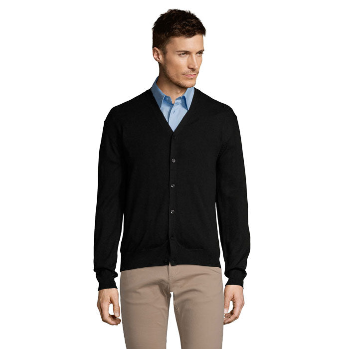 Golden Men V-neck Cardigan