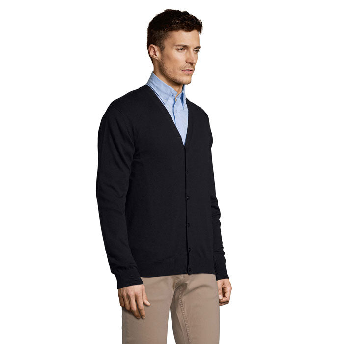 Golden Men V-neck Cardigan