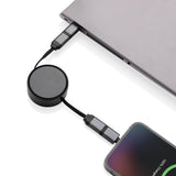 Terra Rcs pārstrādāta alumīnija ievelkamais 6-in-1 45 W kabelis