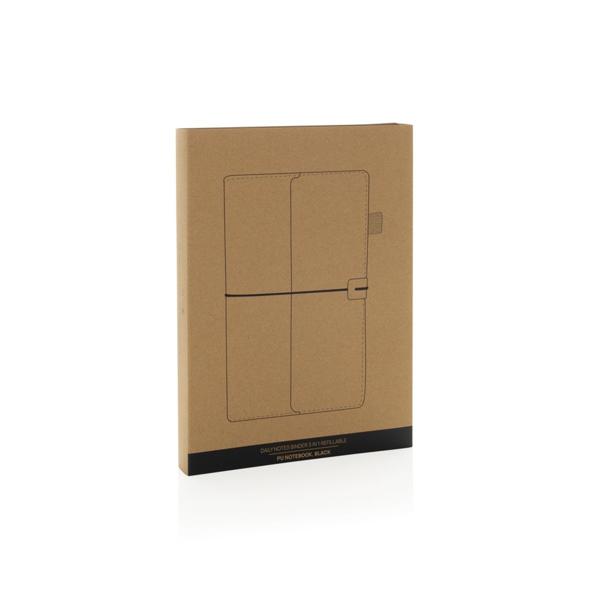 Daily Notes Binder 3 In 1 Refillable Pu Notebook