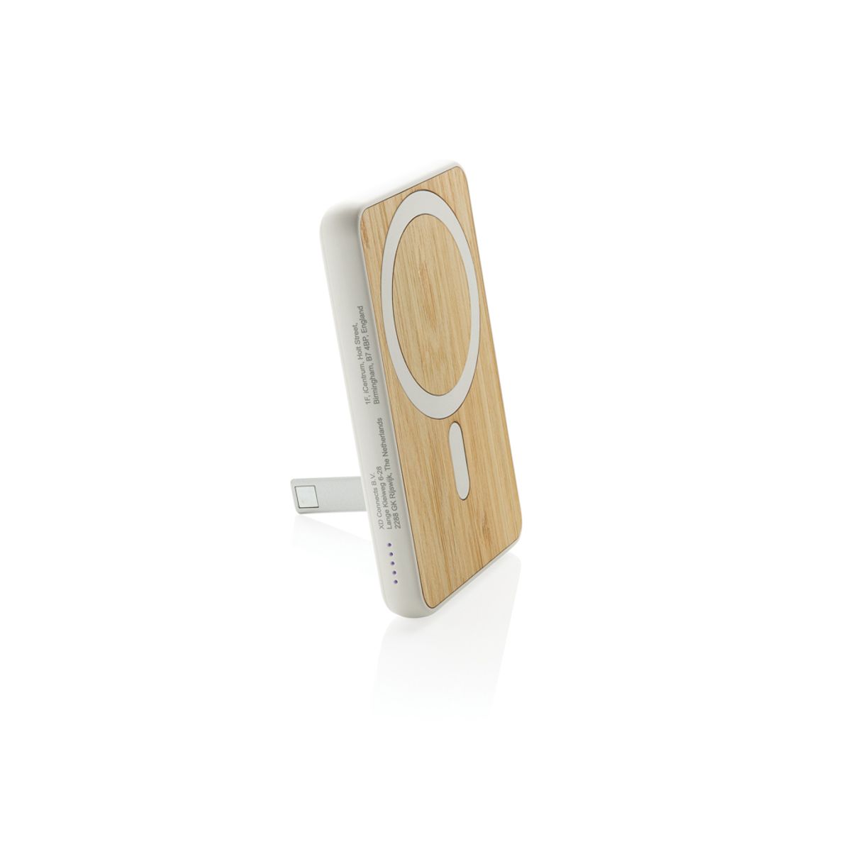Zen Rcs Rplastic 5000 Mah 5W Magnetic Bamboo Powerbank