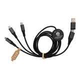 Terra 60W Rcs Recycled Aluminium 120Cm 6-In-1 Cable