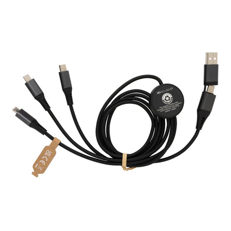 Terra 60W Rcs Recycled Aluminium 120Cm 6-In-1 Cable