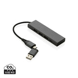 Terra Rcs Recycled Aluminium Hub With 3 Usb Ports