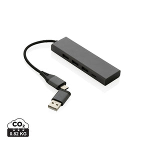 Terra Rcs Recycled Aluminium Hub With 3 Usb Ports
