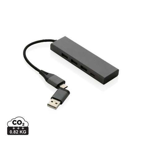 Terra Rcs Recycled Aluminium Hub With 3 Usb Ports