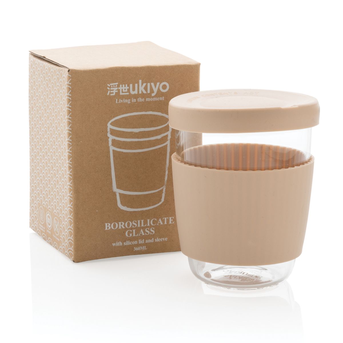 Ukiyo Borosilicate Glass With Silicone Lid And Sleeve