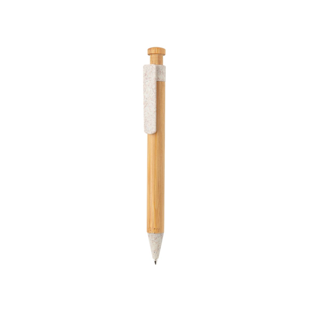 Bamboo Pen With Wheatstraw Clip