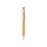 Bamboo Pen With Wheatstraw Clip