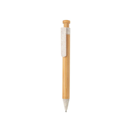 Bamboo Pen With Wheatstraw Clip