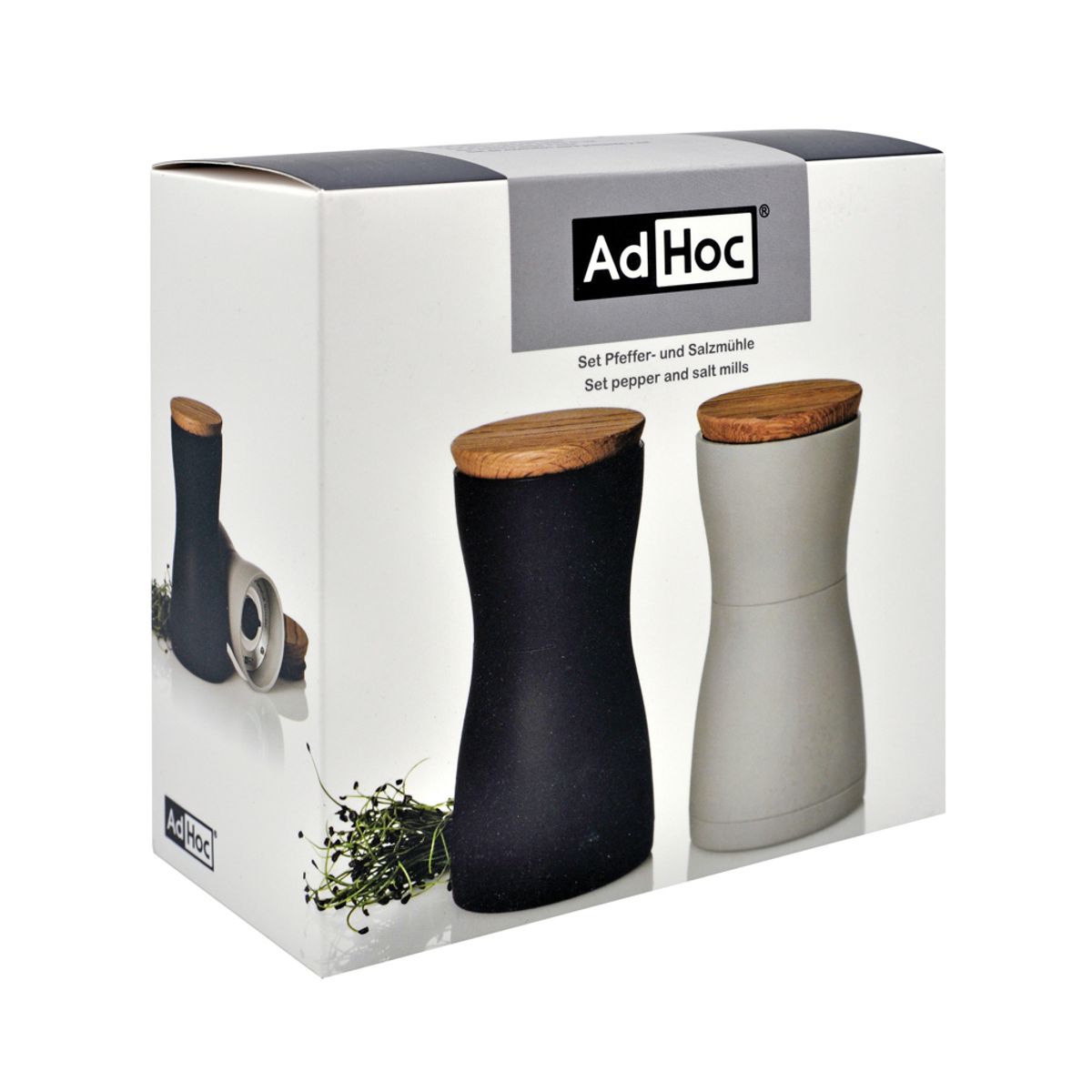 Adhoc Twin Salt And Pepper Mill Set