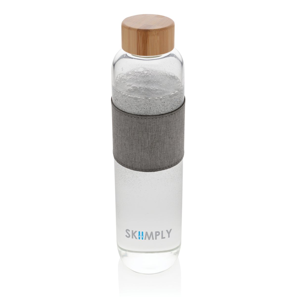 Impact Borosilicate Glass Bottle With Bamboo Lid