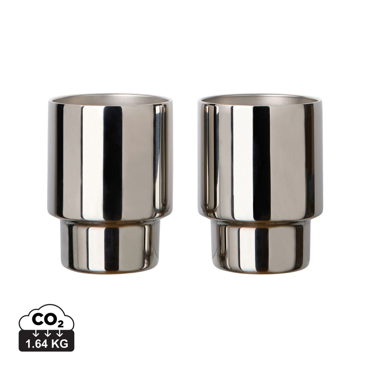 Vinga Nagano Rcs Recycled Ss Mugs, Set Of 2