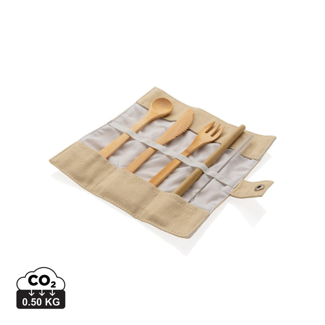 Reusable Bamboo Travel Cutlery Set