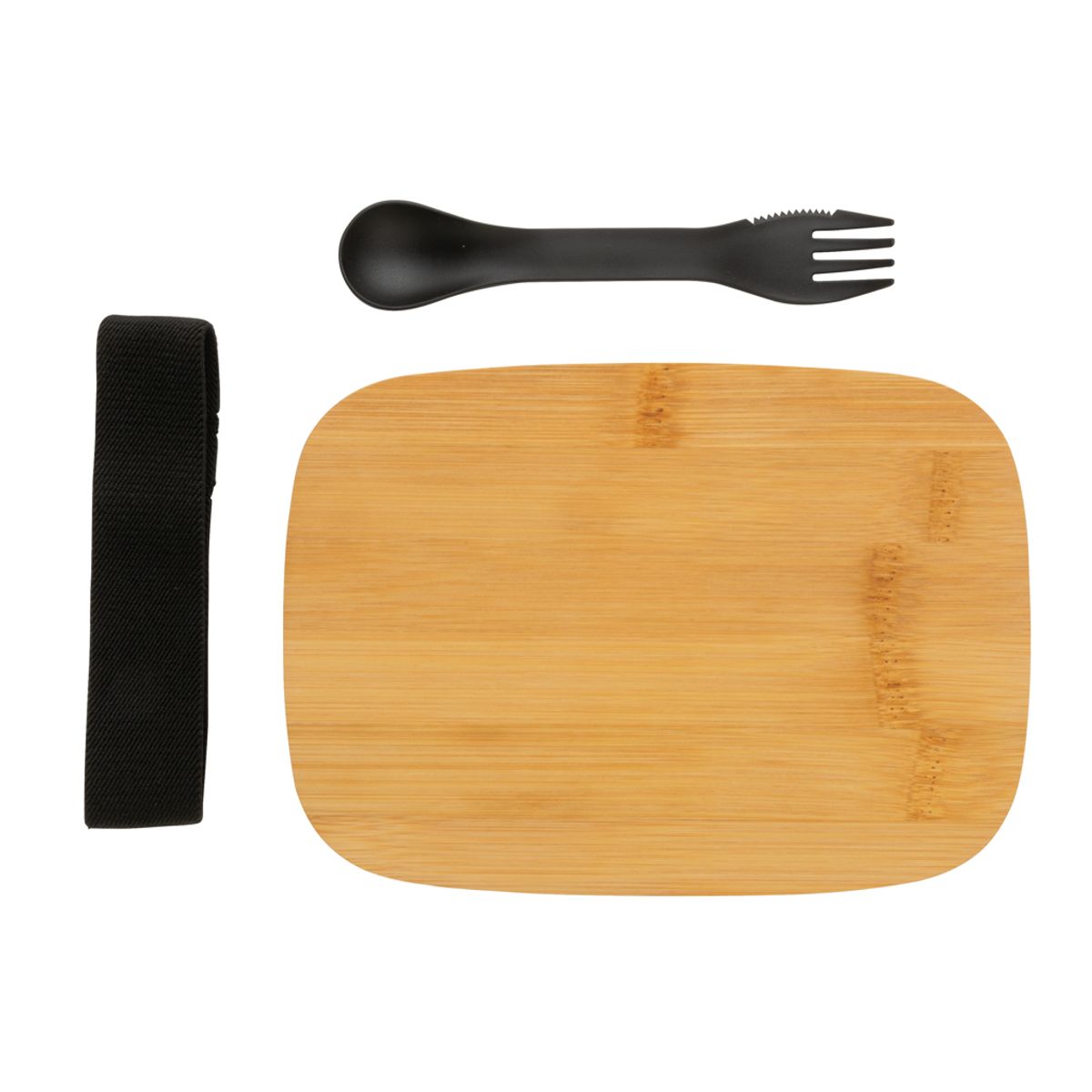 Stainless Steel Lunchbox With Bamboo Lid And Spork
