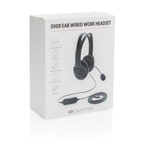 Over Ear Wired Work Headset