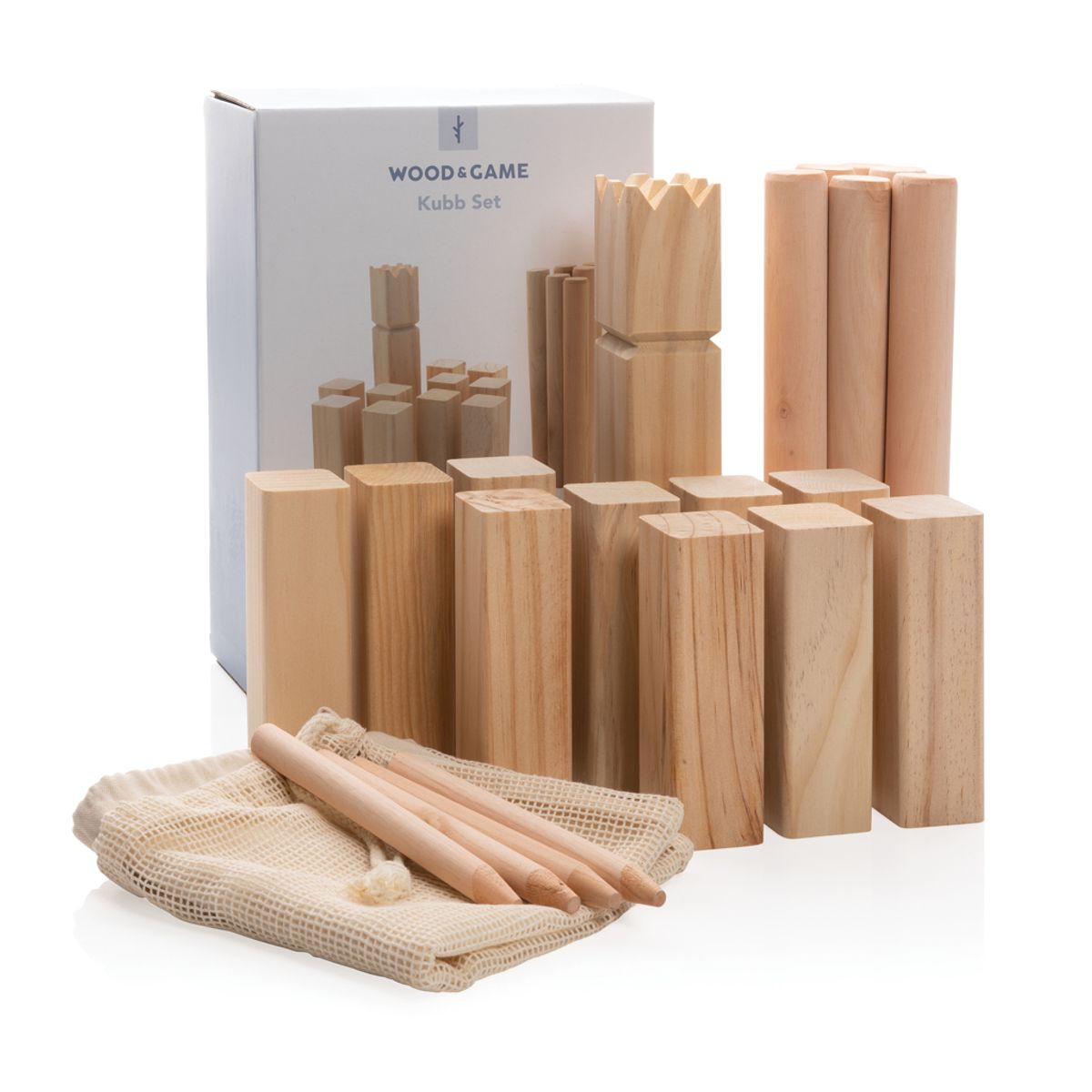 Wooden Kubb Set