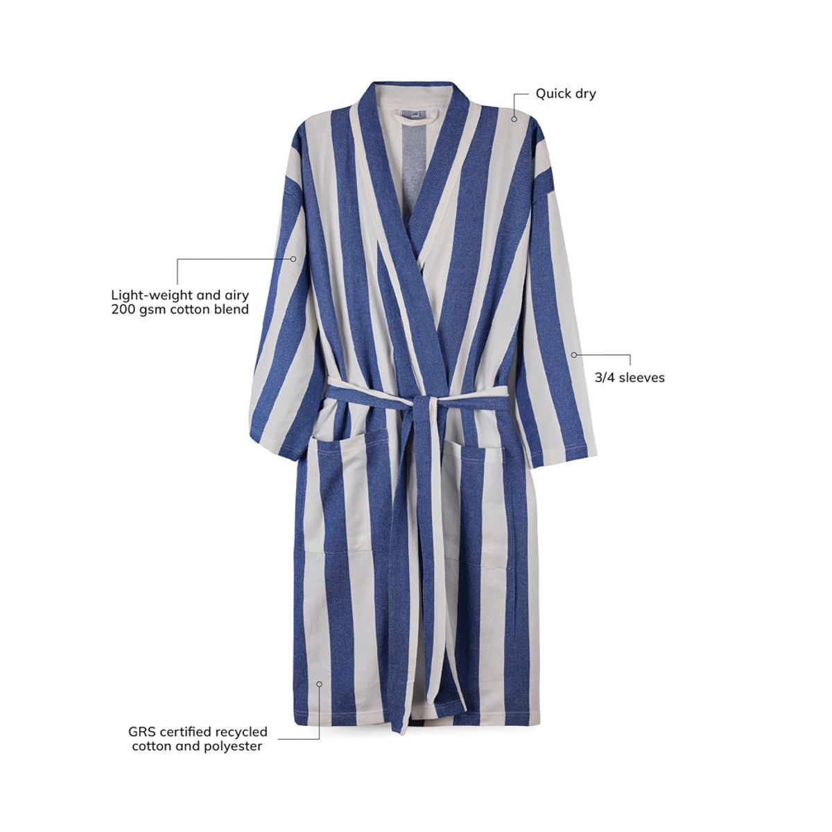 Vinga Ornos Grs Hammam Robe L/Xl