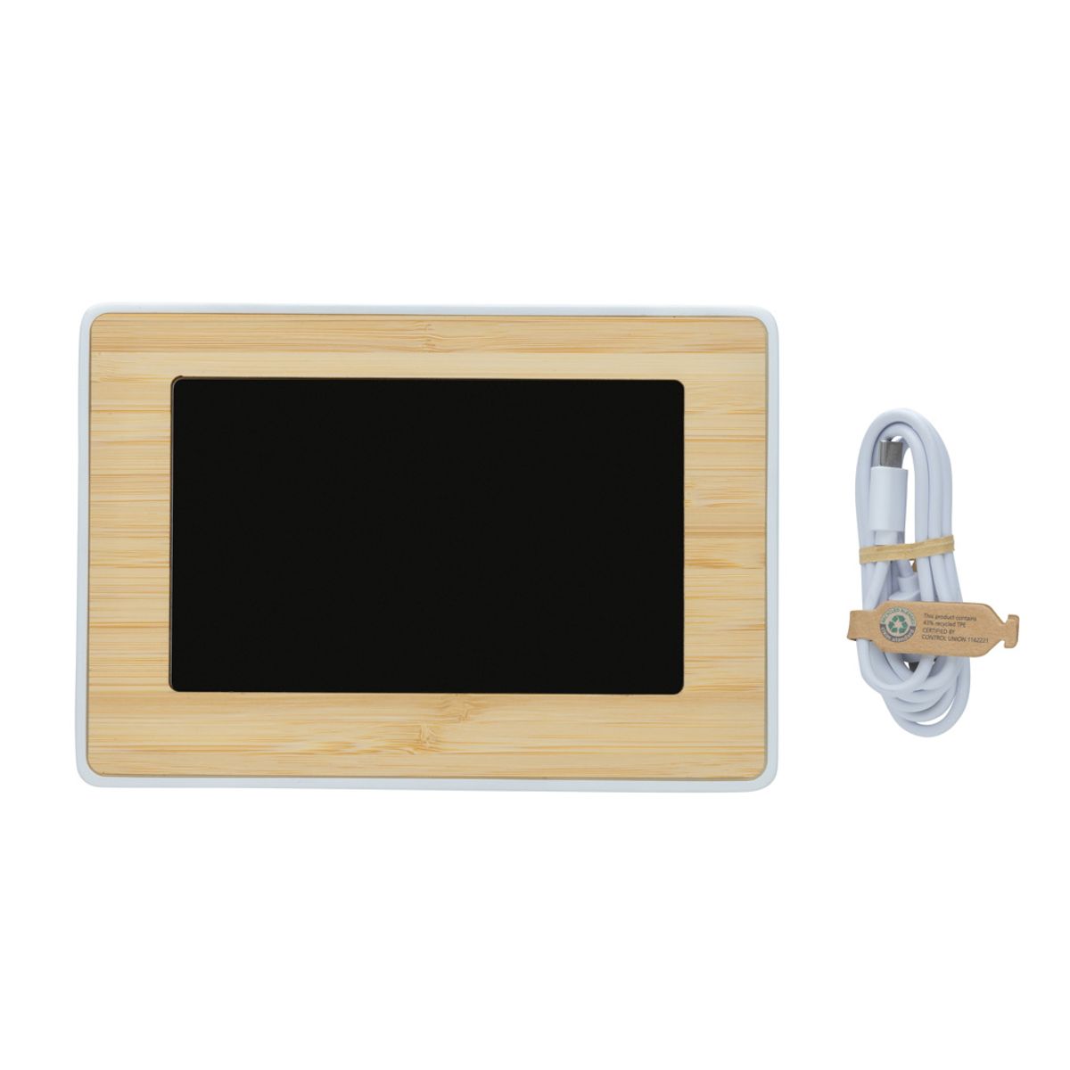 Utah Rcs Recycled Plastic And Bamboo Led Clock