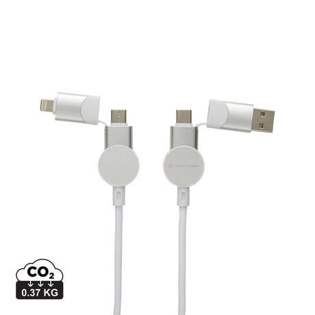Oakland Rcs Recycled Plastic 6-In-1 Fast Charging 45W Cable
