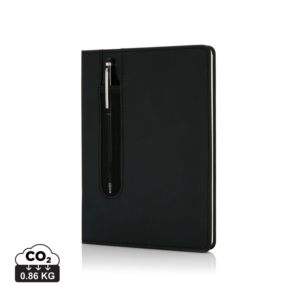 Standard Hardcover Pu A5 Notebook With Stylus Pen