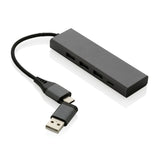 Terra Rcs Recycled Aluminium Hub With 3 Usb Ports