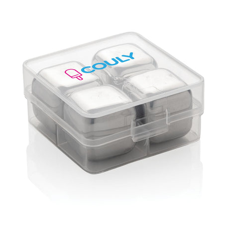Re-Usable Stainless Steel Ice Cubes 4Pc