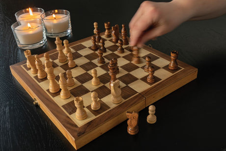 Luxury Wooden Foldable Chess Set