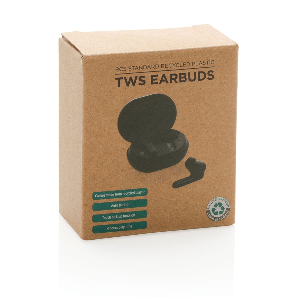 Rcs Standard Recycled Plastic Tws Earbuds
