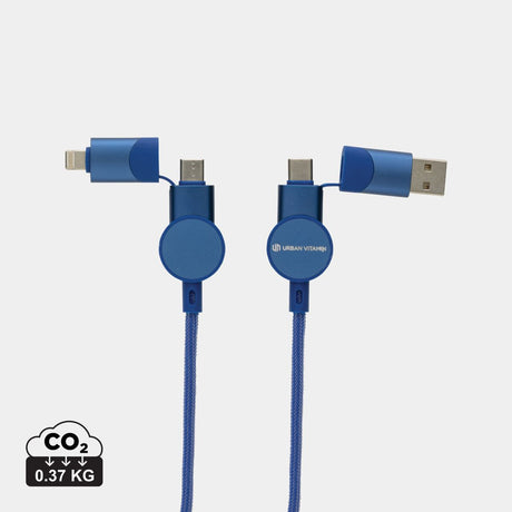Oakland Rcs Recycled Plastic 6-In-1 Fast Charging 45W Cable