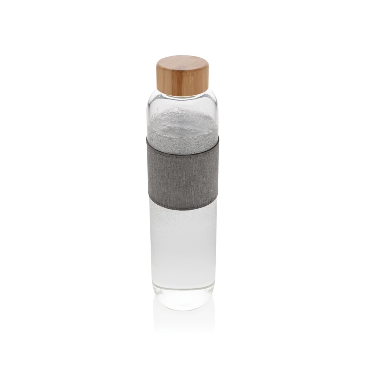 Impact Borosilicate Glass Bottle With Bamboo Lid