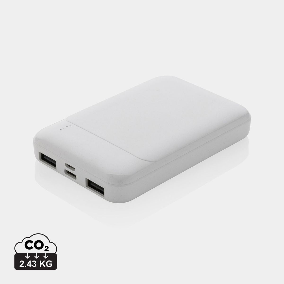 Rcs pārstrādātas plastmasas 5000 mAh ārējais akumulators