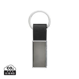 Luxury Pu Keychain Rcs Recycled Zinc Alloy