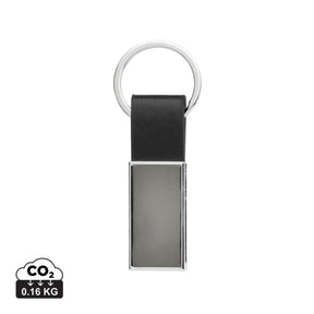 Luxury Pu Keychain Rcs Recycled Zinc Alloy