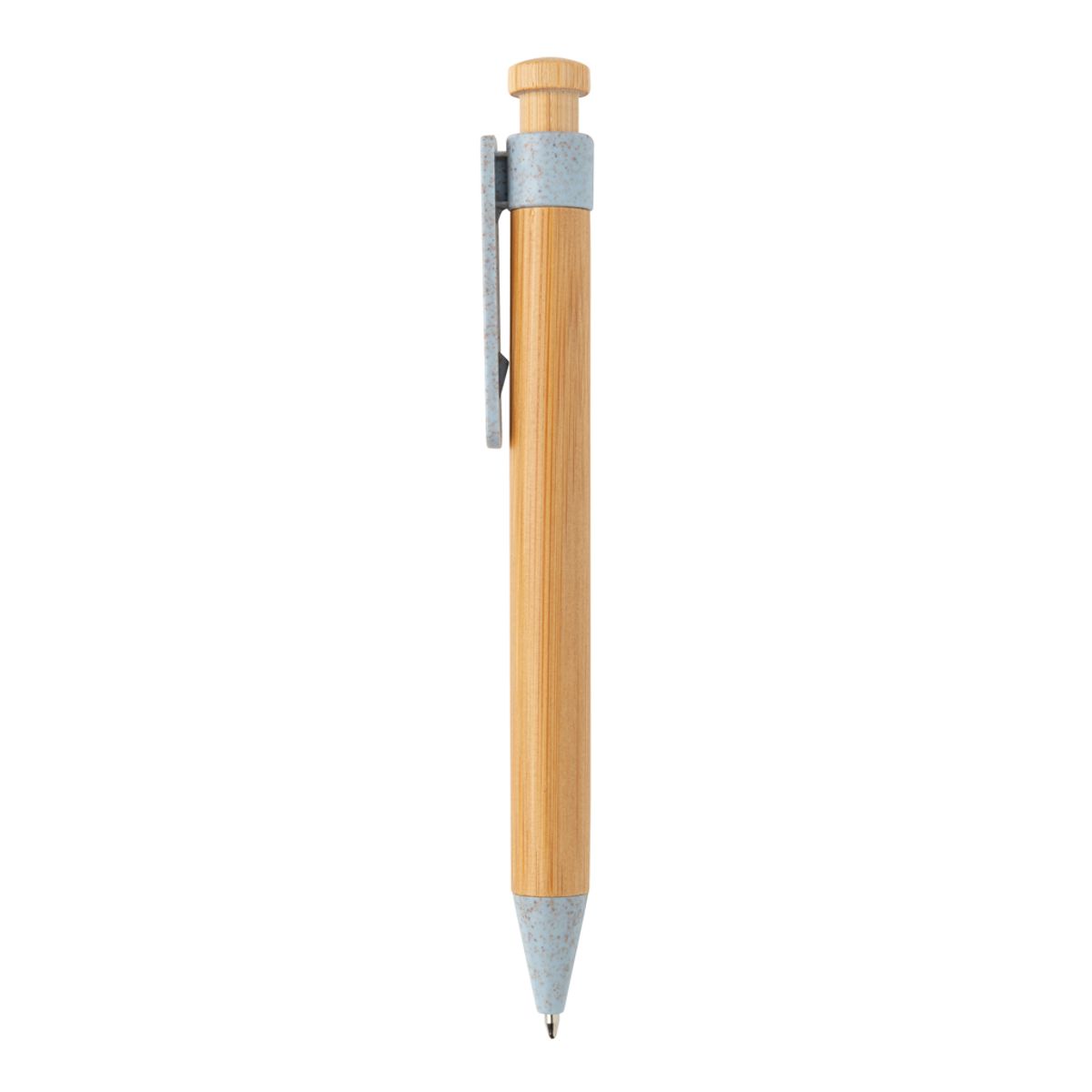 Bamboo Pen With Wheatstraw Clip