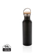 Modern Stainless Steel Bottle With Bamboo Lid