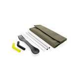 Tierra 2Pcs Straw And Cutlery Set In Pouch