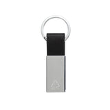 Luxury Pu Keychain Rcs Recycled Zinc Alloy