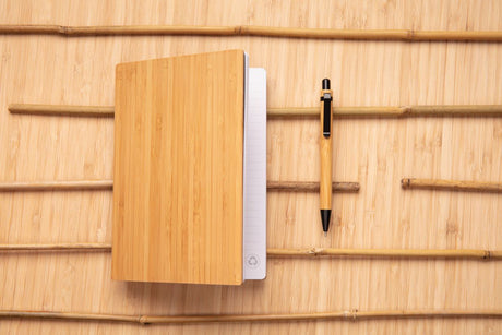 A5 Bamboo Notebook & Pen Set