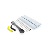 Tierra 2Pcs Straw And Cutlery Set In Pouch