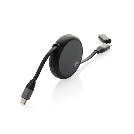 Terra Rcs Recycled Aluminium Retractable 240W 2-In-1 Cable