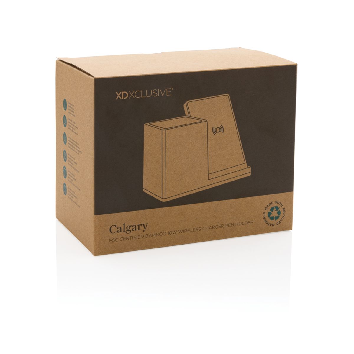 Kalgari Bamboo 10 W bezvadu lādētājs