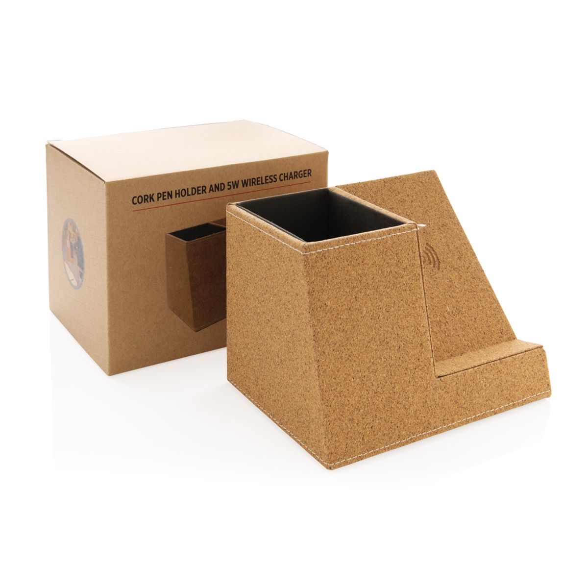 Cork Pen Holder And 5W Wireless Charger