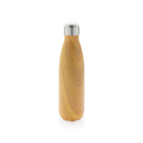 Vacuum Insulated Stainless Steel Bottle With Wood Print