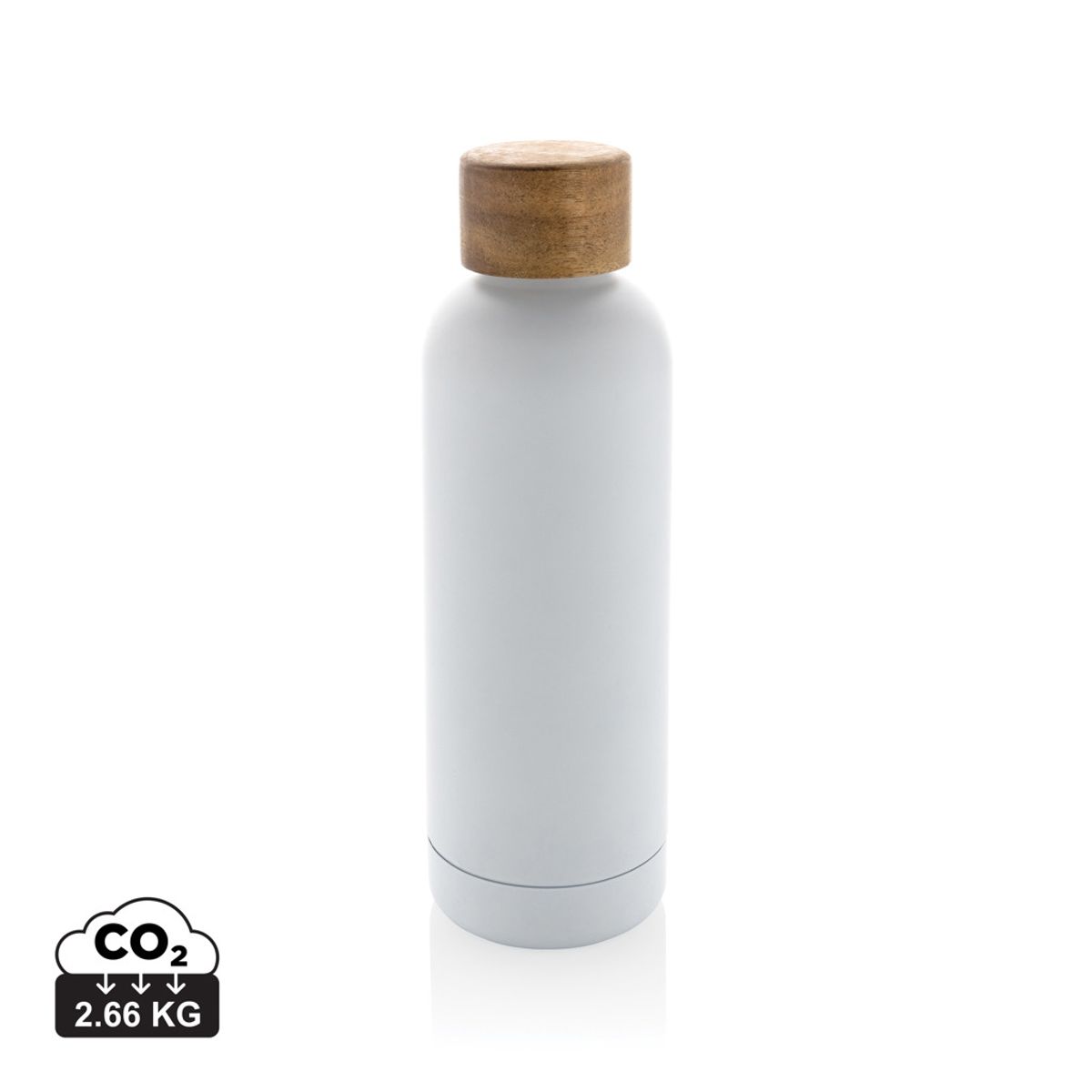 Wood Rcs Certified Recycled Stainless Steel Vacuum Bottle