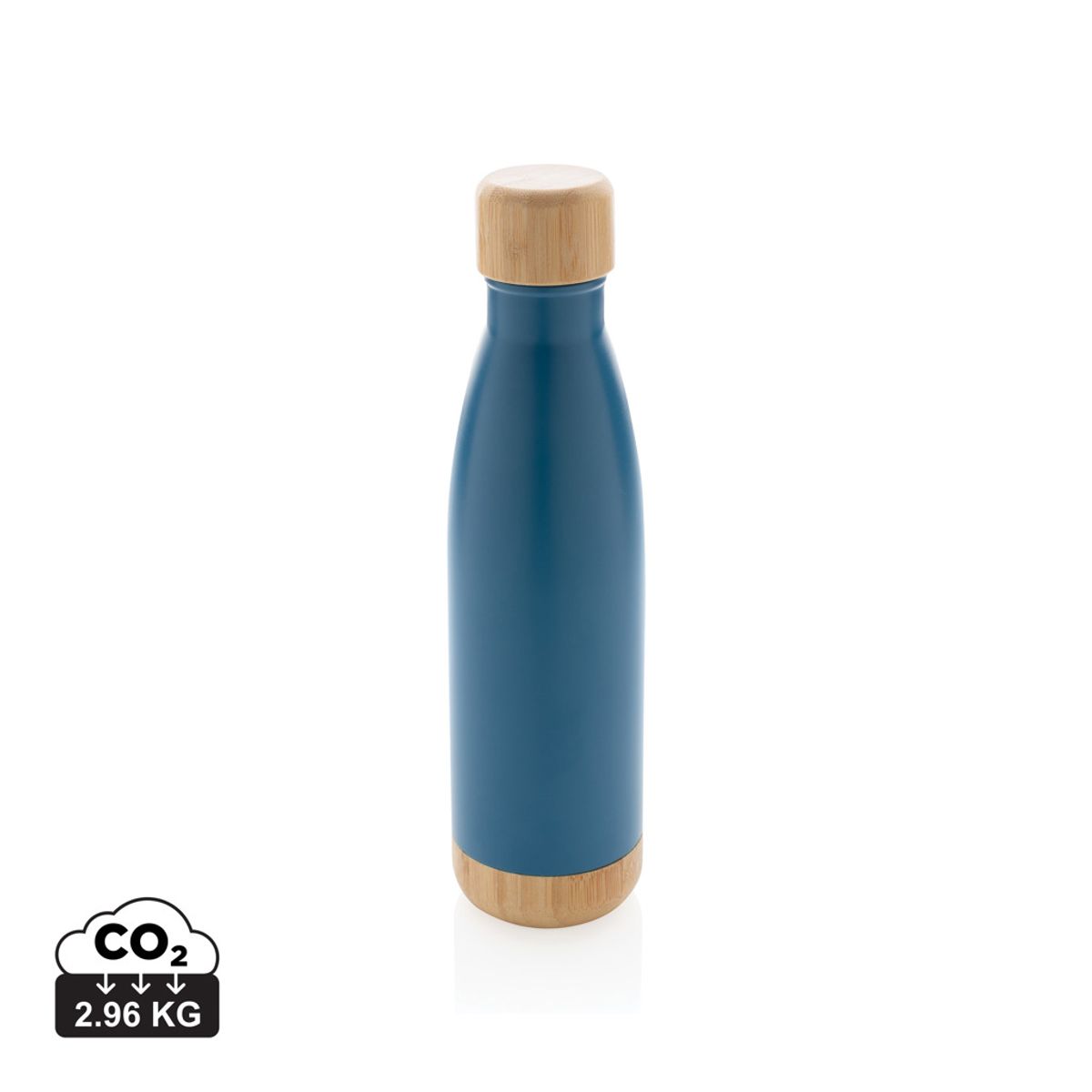 Vacuum Stainless Steel Bottle With Bamboo Lid And Bottom